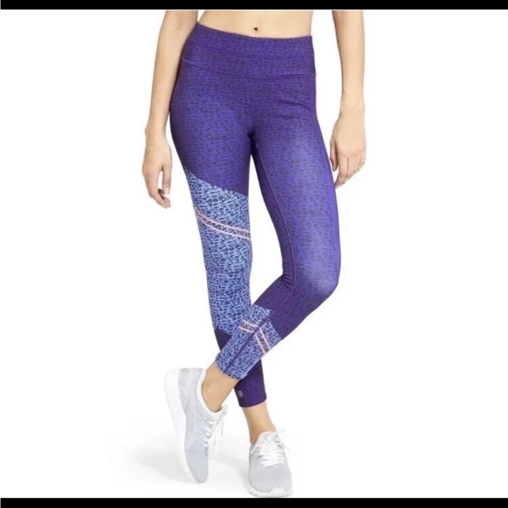 Athleta Asym Camo Sonar 7/8 Leggings High Waist Size XS